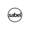 The Sabel logo, featuring the lowercase brand name 'sabel' in black sans-serif font inside a thin black circle, centered on a solid white background.